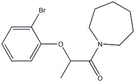 1-(azepan-1-yl)-2-(2-bromophenoxy)propan-1-one Struktur