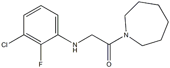 1-(azepan-1-yl)-2-[(3-chloro-2-fluorophenyl)amino]ethan-1-one Struktur