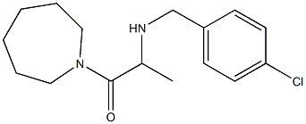 1-(azepan-1-yl)-2-{[(4-chlorophenyl)methyl]amino}propan-1-one Struktur