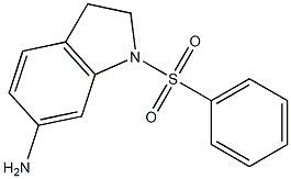 1-(benzenesulfonyl)-2,3-dihydro-1H-indol-6-amine Struktur