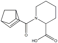 1-(bicyclo[2.2.1]hept-5-en-2-ylcarbonyl)piperidine-2-carboxylic acid Struktur