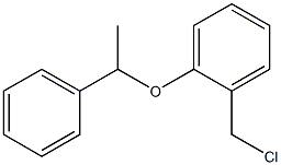 1-(chloromethyl)-2-(1-phenylethoxy)benzene Struktur