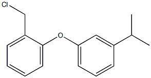 1-(chloromethyl)-2-[3-(propan-2-yl)phenoxy]benzene Struktur