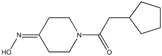 1-(cyclopentylacetyl)piperidin-4-one oxime Struktur