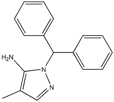 1-(diphenylmethyl)-4-methyl-1H-pyrazol-5-amine Struktur