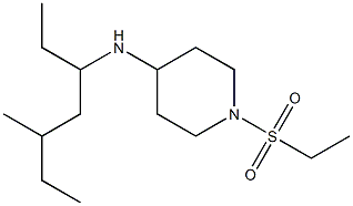 1-(ethanesulfonyl)-N-(5-methylheptan-3-yl)piperidin-4-amine Struktur