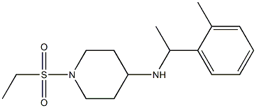 1-(ethanesulfonyl)-N-[1-(2-methylphenyl)ethyl]piperidin-4-amine Struktur