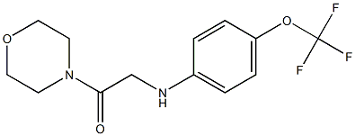 1-(morpholin-4-yl)-2-{[4-(trifluoromethoxy)phenyl]amino}ethan-1-one Struktur