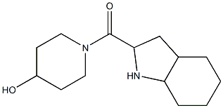 1-(octahydro-1H-indol-2-ylcarbonyl)piperidin-4-ol Struktur