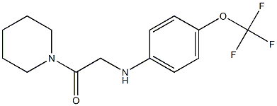 1-(piperidin-1-yl)-2-{[4-(trifluoromethoxy)phenyl]amino}ethan-1-one Struktur