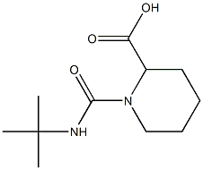 1-(tert-butylcarbamoyl)piperidine-2-carboxylic acid Struktur