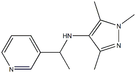 1,3,5-trimethyl-N-[1-(pyridin-3-yl)ethyl]-1H-pyrazol-4-amine Struktur