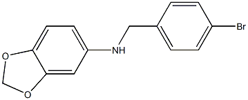 1,3-benzodioxol-5-yl(4-bromophenyl)methylamine Struktur