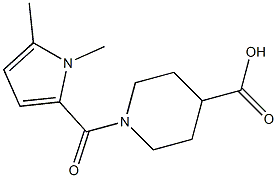 1-[(1,5-dimethyl-1H-pyrrol-2-yl)carbonyl]piperidine-4-carboxylic acid Struktur