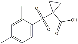 1-[(2,4-dimethylphenyl)sulfonyl]cyclopropanecarboxylic acid Struktur