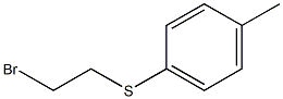 1-[(2-bromoethyl)thio]-4-methylbenzene Struktur