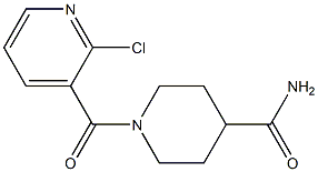 1-[(2-chloropyridin-3-yl)carbonyl]piperidine-4-carboxamide Struktur