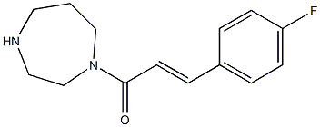 1-[(2E)-3-(4-fluorophenyl)prop-2-enoyl]-1,4-diazepane Struktur