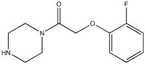 1-[(2-fluorophenoxy)acetyl]piperazine Struktur