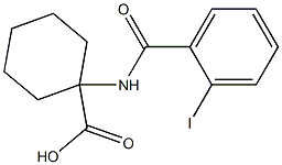 1-[(2-iodobenzoyl)amino]cyclohexanecarboxylic acid Struktur