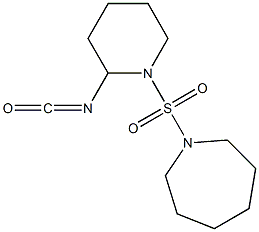 1-[(2-isocyanatopiperidine-1-)sulfonyl]azepane Struktur