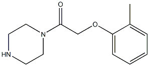 1-[(2-methylphenoxy)acetyl]piperazine Struktur