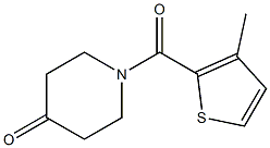 1-[(3-methylthien-2-yl)carbonyl]piperidin-4-one Struktur