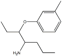 1-[(4-aminoheptan-3-yl)oxy]-3-methylbenzene Struktur