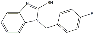 1-[(4-fluorophenyl)methyl]-1H-1,3-benzodiazole-2-thiol Struktur