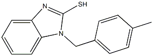 1-[(4-methylphenyl)methyl]-1H-1,3-benzodiazole-2-thiol Struktur