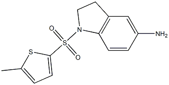 1-[(5-methylthiophene-2-)sulfonyl]-2,3-dihydro-1H-indol-5-amine Struktur