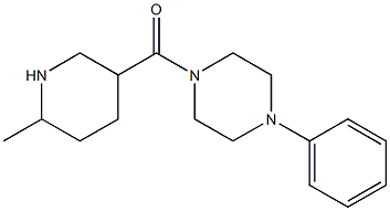 1-[(6-methylpiperidin-3-yl)carbonyl]-4-phenylpiperazine Struktur