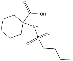 1-[(butylsulfonyl)amino]cyclohexanecarboxylic acid Struktur