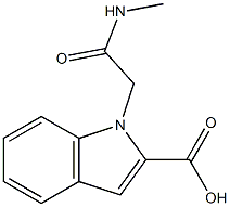 1-[(methylcarbamoyl)methyl]-1H-indole-2-carboxylic acid Struktur