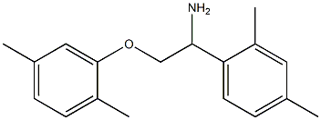 1-[1-amino-2-(2,5-dimethylphenoxy)ethyl]-2,4-dimethylbenzene Struktur