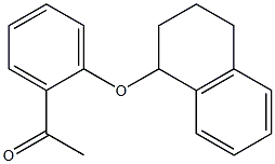 1-[2-(1,2,3,4-tetrahydronaphthalen-1-yloxy)phenyl]ethan-1-one Struktur