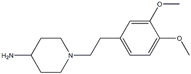 1-[2-(3,4-dimethoxyphenyl)ethyl]piperidin-4-amine Struktur