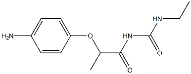 1-[2-(4-aminophenoxy)propanoyl]-3-ethylurea Struktur