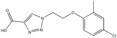 1-[2-(4-chloro-2-methylphenoxy)ethyl]-1H-1,2,3-triazole-4-carboxylic acid Struktur