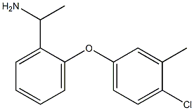 1-[2-(4-chloro-3-methylphenoxy)phenyl]ethan-1-amine Struktur