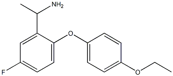 1-[2-(4-ethoxyphenoxy)-5-fluorophenyl]ethan-1-amine Struktur