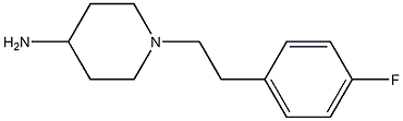 1-[2-(4-fluorophenyl)ethyl]piperidin-4-amine Struktur