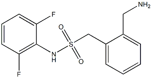 1-[2-(aminomethyl)phenyl]-N-(2,6-difluorophenyl)methanesulfonamide Struktur