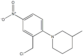 1-[2-(chloromethyl)-4-nitrophenyl]-3-methylpiperidine Struktur