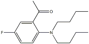 1-[2-(dibutylamino)-5-fluorophenyl]ethan-1-one Struktur