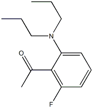 1-[2-(dipropylamino)-6-fluorophenyl]ethan-1-one Struktur