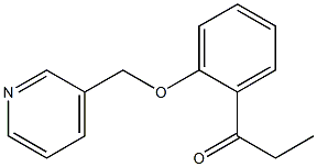 1-[2-(pyridin-3-ylmethoxy)phenyl]propan-1-one Struktur