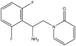 1-[2-amino-2-(2,6-difluorophenyl)ethyl]pyridin-2(1H)-one Struktur