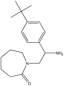 1-[2-amino-2-(4-tert-butylphenyl)ethyl]azepan-2-one Struktur