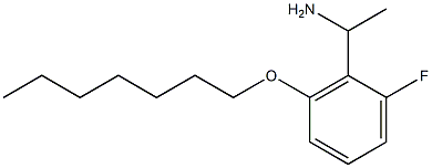 1-[2-fluoro-6-(heptyloxy)phenyl]ethan-1-amine Struktur